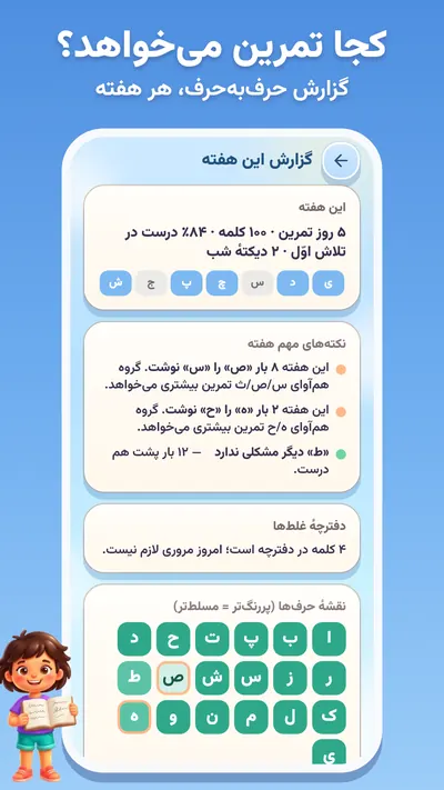 دیکته‌گو — گزارش والد