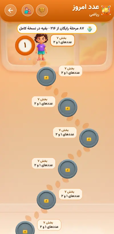 اسکرین‌شات عدد امروز — ۲۱۶ مرحله
