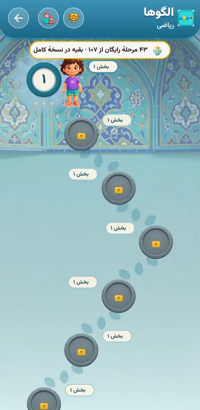 اسکرین‌شات الگوها — ۲۱۴ مرحله